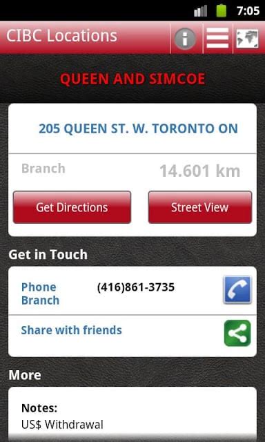 CIBC Branch and ATM Locator .